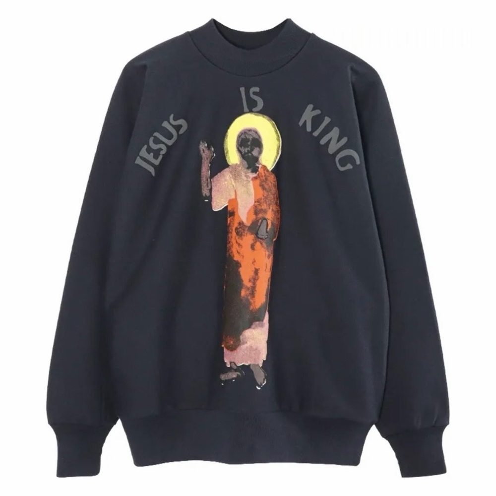 Yeezy Jesus Is King Painting Crewneck Sweater